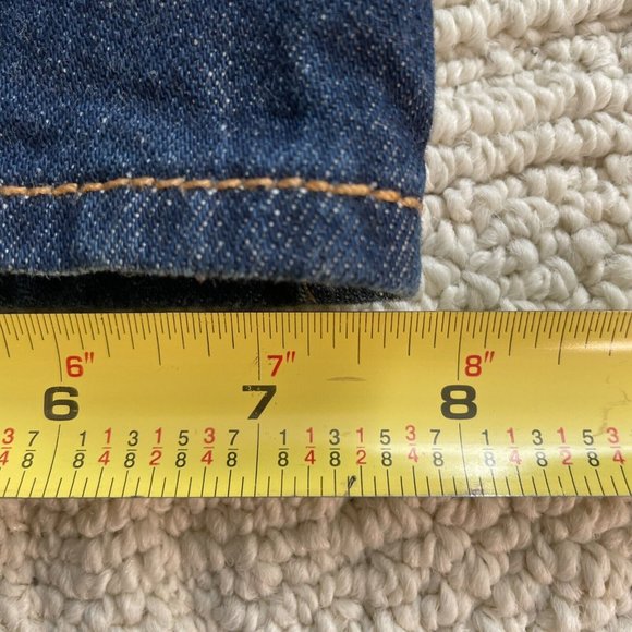 Levis 501 Men's Blue Jeans - Button Fly Straight Leg Denim - 34 X 36 Dark Wash - Picture 11 of 16